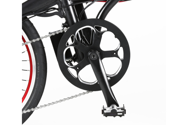 大径チェーンリングで快適な走行