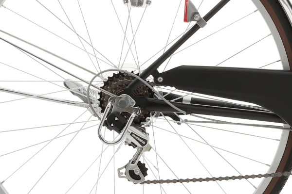 信頼のシマノ製外装6段変速