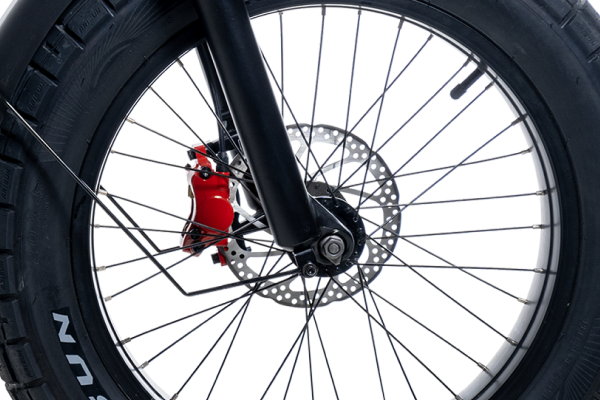 しっかりとしたディスクブレーキ