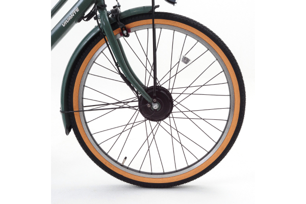 安定性のある前輪タイヤ