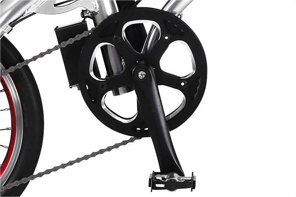 大径チェーンリングの採用